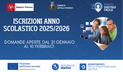Banner supporto iscrizioni anno scolastico 2025/2026