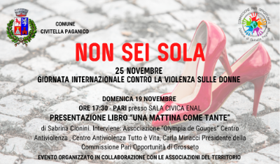 Non sei sola - 19/11 Pari Non sei sola - 19/11 Pari
