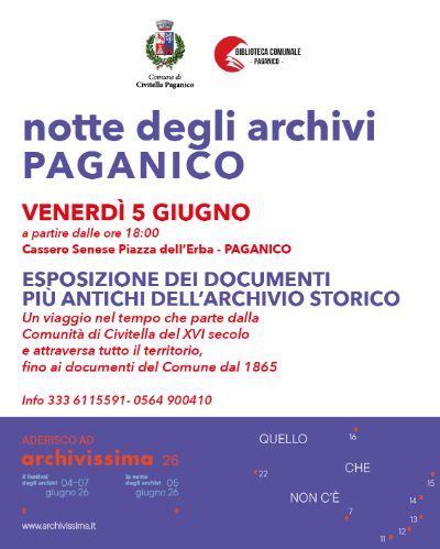 Notte degli Archivi Paganico mag 2026 (1)