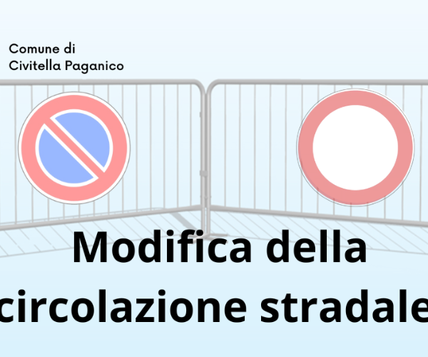 Modifica della circolazione stradale - Aree Pedonali Urbane