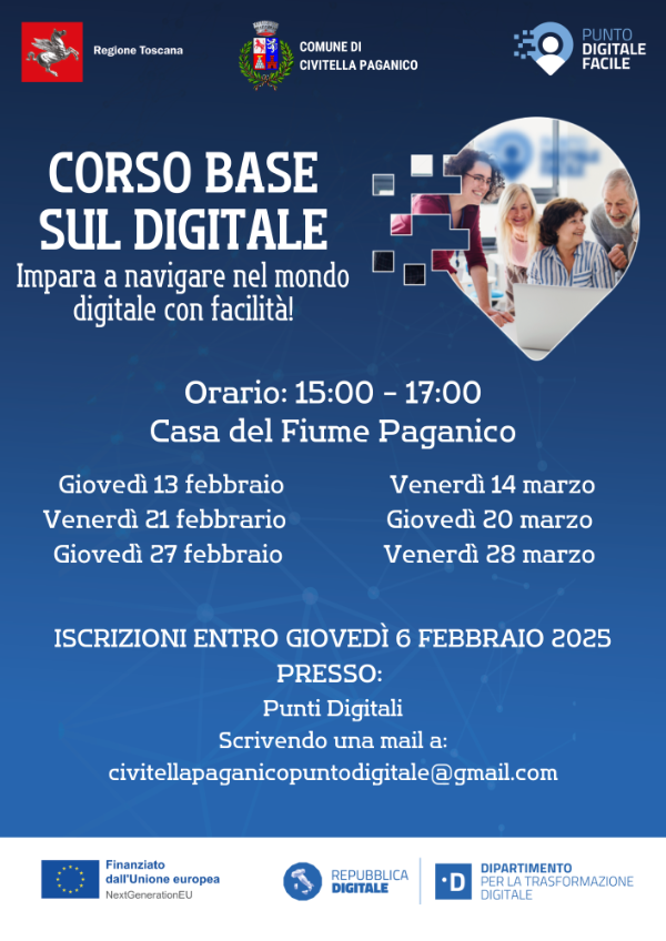 Corso Base sul Digitale: Impara a navigare nel mondo digitale con facilità
