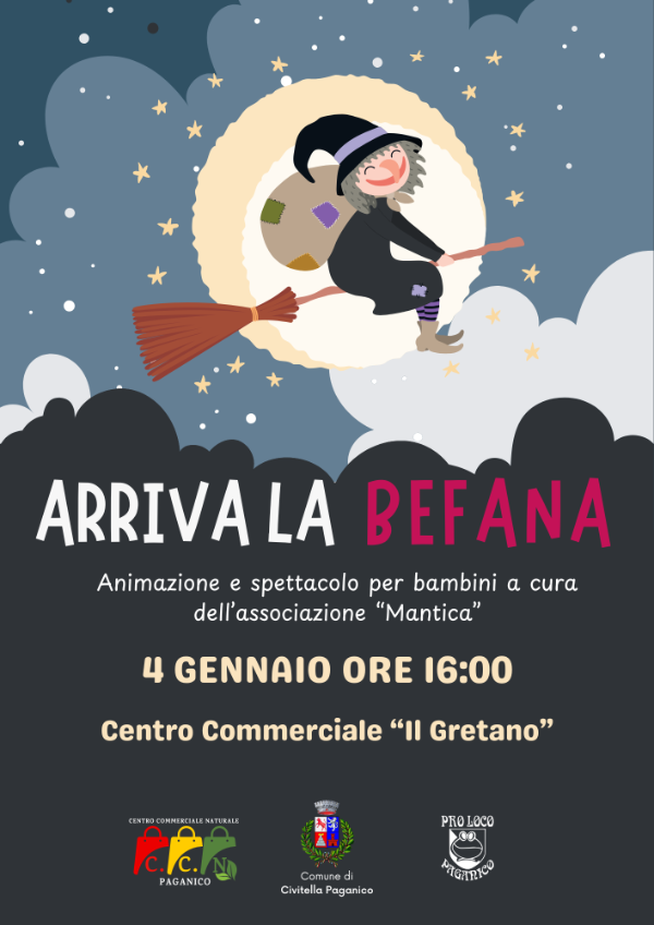 Arriva la Befana, locandina