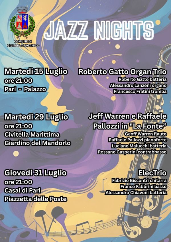 locandina JAZZ NIGHTS