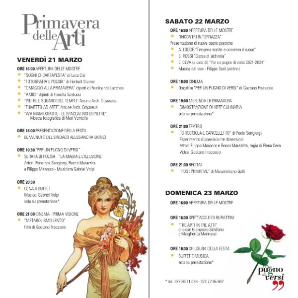 Primavera delle Arti - programma